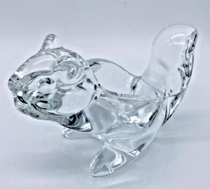 Squirrel Crystal Clear Glass Open Candy Dish Trinket Bowl, Sasaki, 5” Tall - Picture 1 of 6