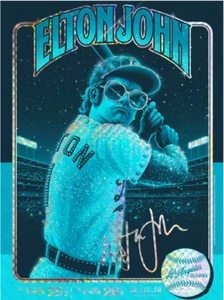 ELTON JOHN LOS ANGELES 1975 SHINING SEQUINS VARIANT SCREEN PRINT MATT RYAN TOBIN - Picture 1 of 1