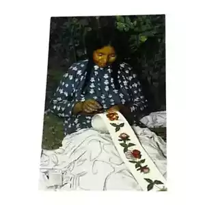 Cartolina Shoshone Donna Indiana Grand Teton Parco Nazionale Wyoming Cromo B343 - Foto 1 di 2