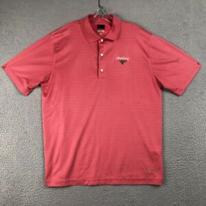 Pine Valley Golf Club Shirt Greg Norman Play Dry ML75 Sz L Golf Polo Faded Red