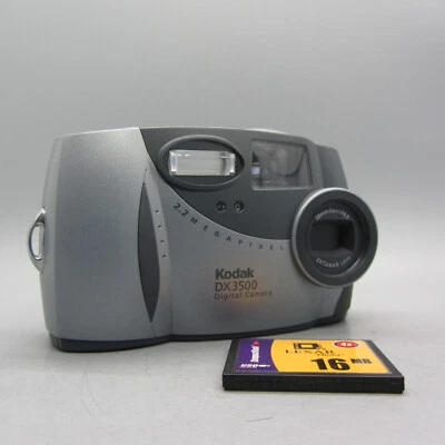 Kodak EasyShare DX3500 2.2MP Compact Digital Camera Silver Tested - Image 1 of 4