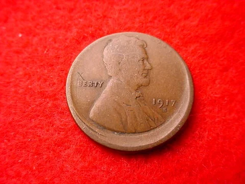 1917-S LINCOLN CENT 10% OFF CENTER MINT ERROR!   #347 Cover