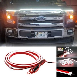 86" Dynamic LED Running Light Front Hood Strip Ambient Lamp For Ford F-150 - Picture 1 of 9