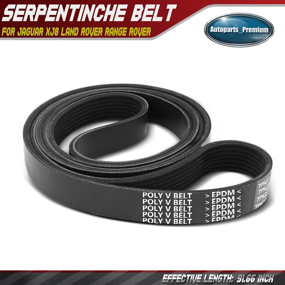 91.66 in Serpentine Belt for Jaguar XJ8 1998-1999 2003 Land Rover Range Rover - Image 1 of 4