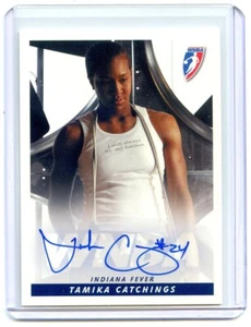 2005 Rittenhouse WNBA TAMIKA CATCHINGS Posed On Card Auto SSP FEVER - Picture 1 of 2