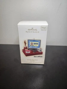 2009 Hallmark Keepsake Ornament The Office NBC Worlds Best Boss Dunder Mifflin - Picture 1 of 6