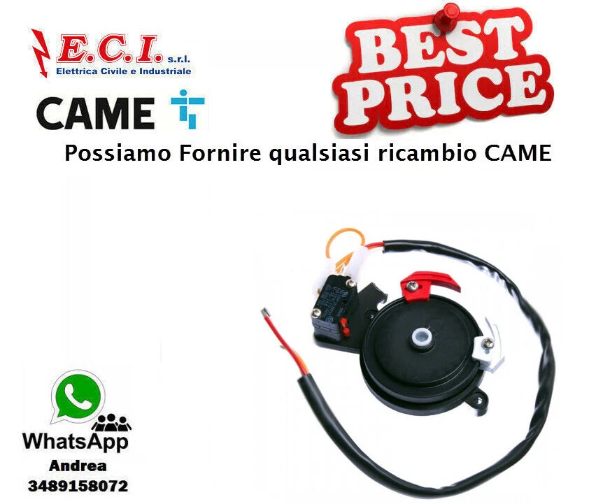 CAME RICAMBIO ORIGINALE 119RIBX041 Gruppo Finecorsa Meccanico Per BX243 BX324 –