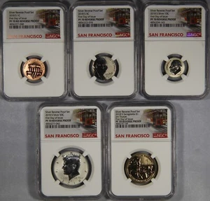 2018-S Silver Reverse Proof (10) Coin Set NGC PF70 First Day of Issue San Fran - Picture 1 of 5