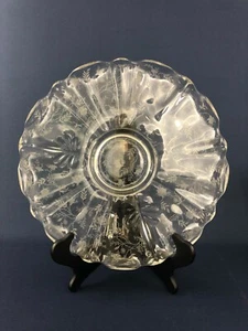 Fostoria Glass Co. clear glass salad bowl liner BAROQUE Chintz etching c.1936+  - Picture 1 of 6