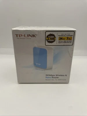 TP-Link 150Mbps Wireless N Nano Home & Travel Router Model TL-WR702N Network - Image 1 of 4