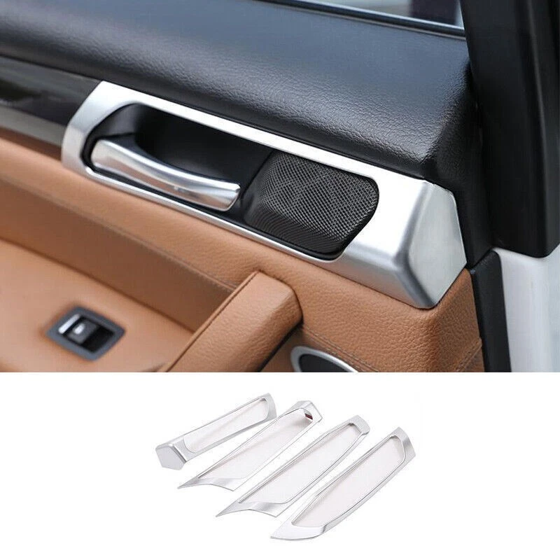 For Bmw X3 F25 X4 F26 2014-2017 Abs Silver Interior Door Handle Cover Trim 4pcs - Image 1 of 4