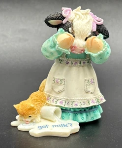 Mary's Moo-Moos 645761 GOT MILK - DON'T CRY OVERY SPILLED MILK Enesco 1999 Cat - Picture 1 of 6