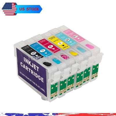 Empty refillable Ink Cartridge T078 for Epson Artisan50 Stylus R260 280 RX580 - Image 1 of 4