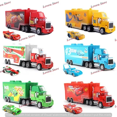 迪士尼皮克斯汽车 86 Chick Hicks Mack 卡车 1:55 压铸玩具汽车散装玩具美国 — 第 1/4 张图片