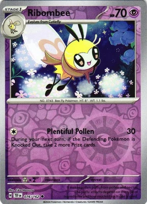 Ribombee Uncommon Reverse Holo SV05: Temporal Forces 076/162 NM - Image 1 of 2
