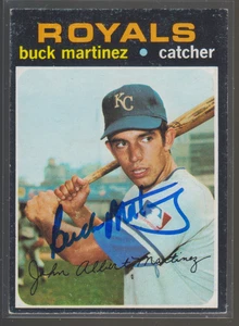 Topps Buck Martínez 1971 autografiado - Reales - Imagen 1 de 1
