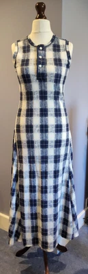 POLO RALPH LAUREN Buffalo Plaid Cotton Henley Dress - Image 1 of 4