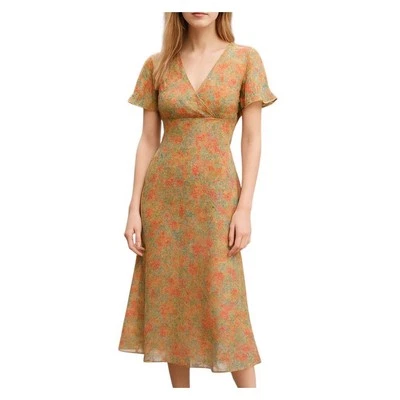 Vestido Babydoll Floral De Colección Fredericks of Hollywood Y2K de Gasa Talla 10 Años 2000 Foto 1 de 4