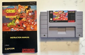 Disney's The Great Circus Mystery Super Nintendo Game w Manual. Authentic Tested - Picture 1 of 2