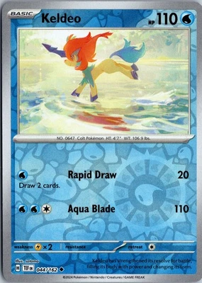 Keldeo - SV05: Temporal Forces #044/162 Reverse Holo Uncommon - Image 1 of 2