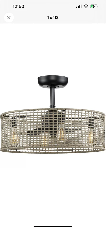 Progress Lighting Belva 14 Belva 14" 3 Blade Indoor Ceiling Fan - Black - Image 1 of 4