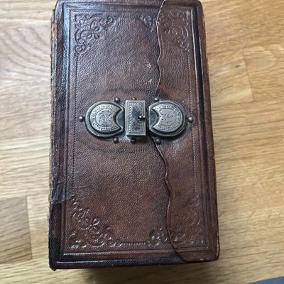 Antique 1881 Dutch New Testament Bible Amsterdam J. Brandt en Zoon Music Psalms - Image 1 of 4