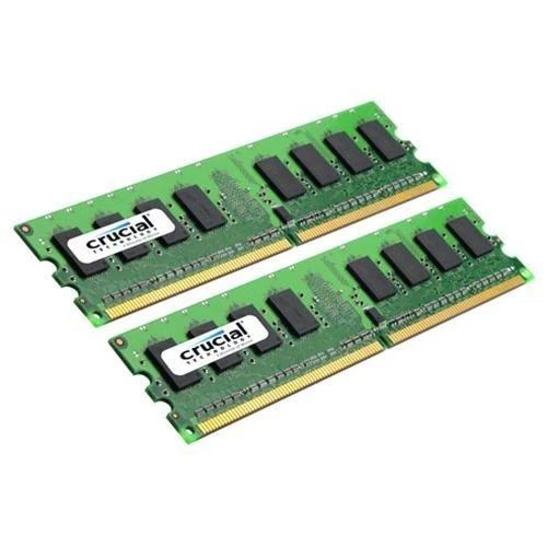 Crucial PC2-6400 4 GB DIMM 800 MHz DDR2 SDRAM Memory (CT2KIT25664AA800) - Image 1 of 1