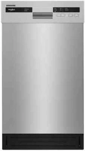 Whirlpool Compact Built-In Dishwasher 18-Inch in Monochromatic Stainless STEEL - Picture 1 of 2