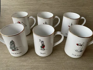 Merry Masterpieces Erstausgabe 1999 Kaffeebecher 6er Set - Bild 1 von 9