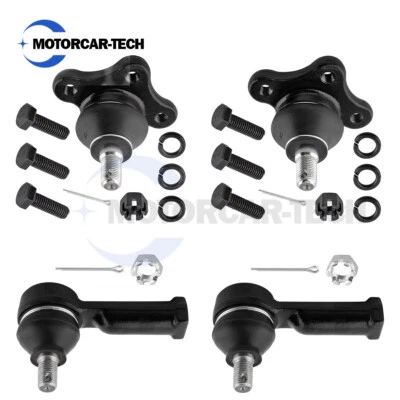 4x Front Upper Ball Joints + Outer Tie Rod Ends For Mazda B2600 1987-1993 - Image 1 of 4