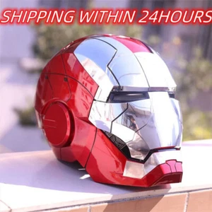 US Stock AUTOKING Iron Man MK5 Helmet 1:1 Voice-controlled Wearable Cosplay Prop - Picture 1 of 12