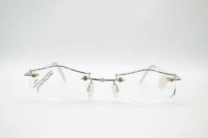 Vintage Gormanns 0-5041-4817 Silber Mehrfarbig Halbrand Brille eyeglasses NOS - Picture 1 of 6