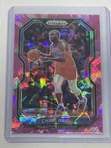 2020-21 Panini Prizm Chris Paul Pink Cracked Ice Prizm Refractor Parallel - Picture 1 of 2