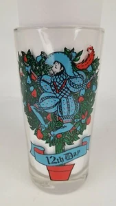 12 Days of Christmas Drinking Glass Tumbler - 12th Day - Replacement Piece - Picture 1 of 2