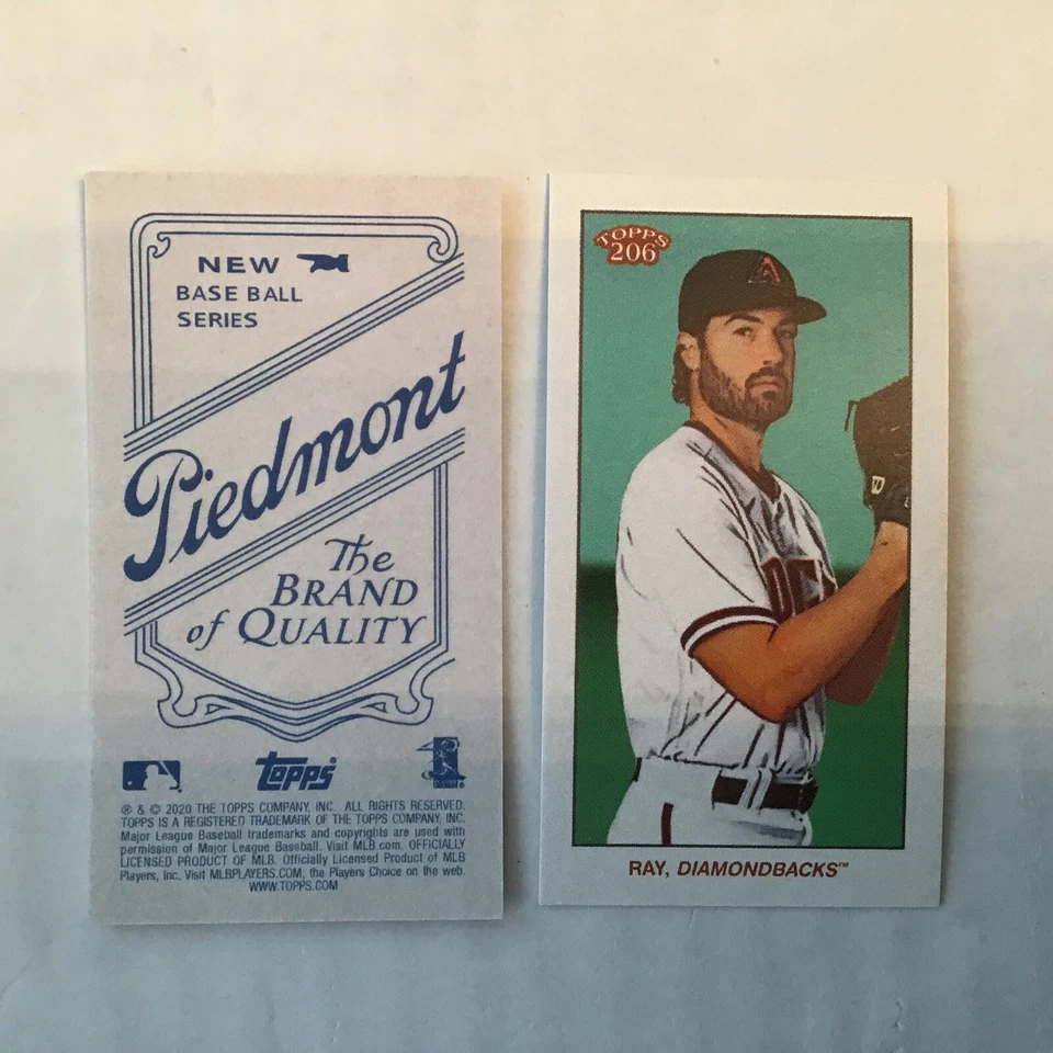 Robbie Ray #27 DiamondBacks Piedmont 2020 Topps 206 T206 Online exclusi Series 1 - Image 1 of 1