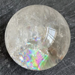 Bola de cristal de roca de piedra natural 363 g esfera de cuarzo transparente pulido curación L272 - Imagen 1 de 5