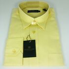 Bugatchi Uomo Butter Cup Yellow Micro Fiber Dress Shirt L/S Men’s L NWT