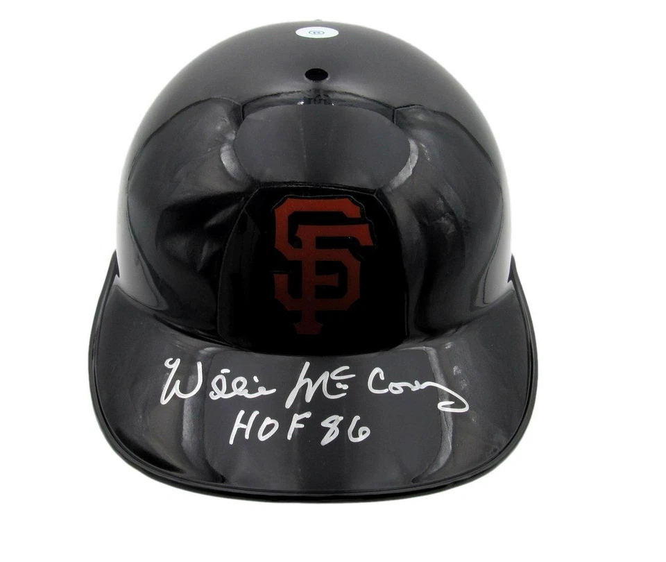 Casco de béisbol Willie McCovey HOF firmado/inscrito Giants TriStar 192185 Foto 1 de 4