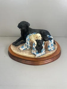 Border Fine Arts ""Labrador und Welpen"", Modell-Nr. BO350B - Limited Edition - Bild 1 von 12