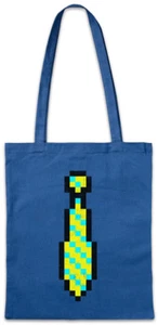Pixel Tie Stofftasche Einkaufstasche Bow Tie Fun Gamer necktie Computer Sientist - Picture 1 of 1