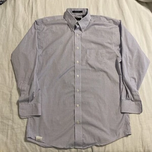 Allen Edmonds Button Down Men's Shirt Size Medium Long Sleeve Wrinkle Free EUC - Picture 1 of 6