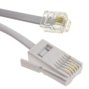 BT Plug to RJ11 Plug Grey 3 Metres Replacement Phone Lead MBB020 - Picture 1 of 1