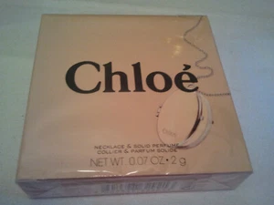 CHLOE NECKLACE & SOLID PERFUME 2G WOMEN'S PERFUME FRAGRANCE COLLECTIBLE RARE - Picture 1 of 3