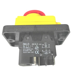 DKLD DZ-6-2 250 V 5 Pin Wasserdicht Elektromagnetischer Bohrer Sicherheit Drucktaster Schalter - Bild 1 von 6