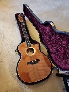 Taylor Custom Grand Auditorium Acoustic-Electric Guitar, Sinker Redwood / Walnut