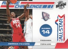 2010-11 Panini Season Update Basketball Rookie Challenge #2 Derrick Favors