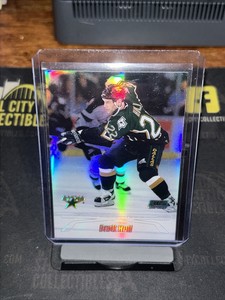 2000-01 Topps Stadium Club Brett Hull Refractor NHL #21 Dallas Stars Blues HOF