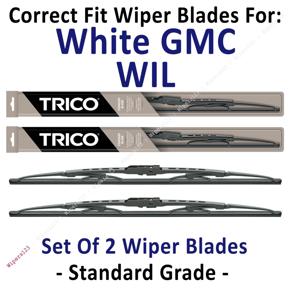 Лезвия стеклоочистителя стандартные упаковка 2 шт. - подходят для 1991-1992 белые GMC WIL - 30200x2 - Изображение 1 из 1