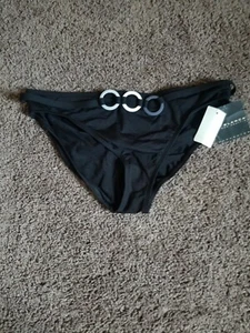 La Blanca Womens Swim Suit Bikini Bottoms 14 Black Nwt - Picture 1 of 5