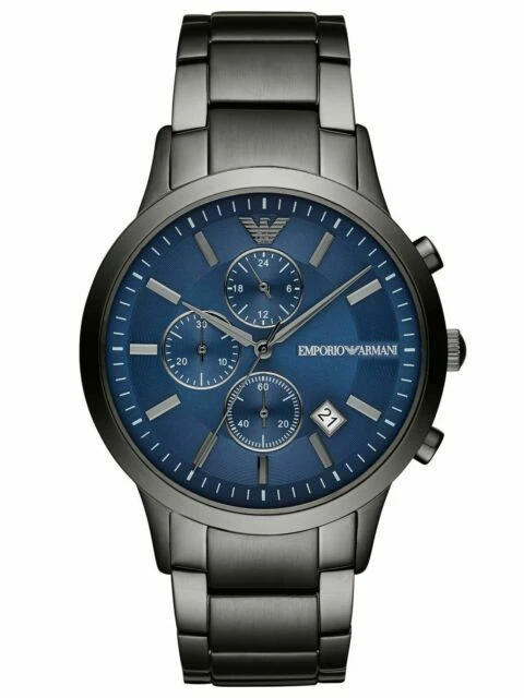 Emporio Armani Renato AR11215 43 mm Grey Stainless Steel Case with Grey Stainless Steel Bracelet Men's Wristwatch